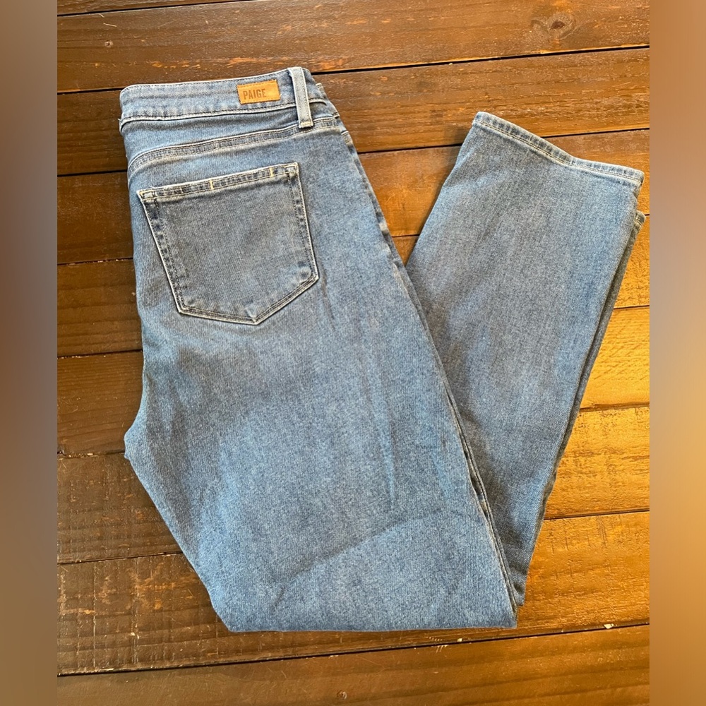 PAIGE Women's Light Blue Ankle Jeans